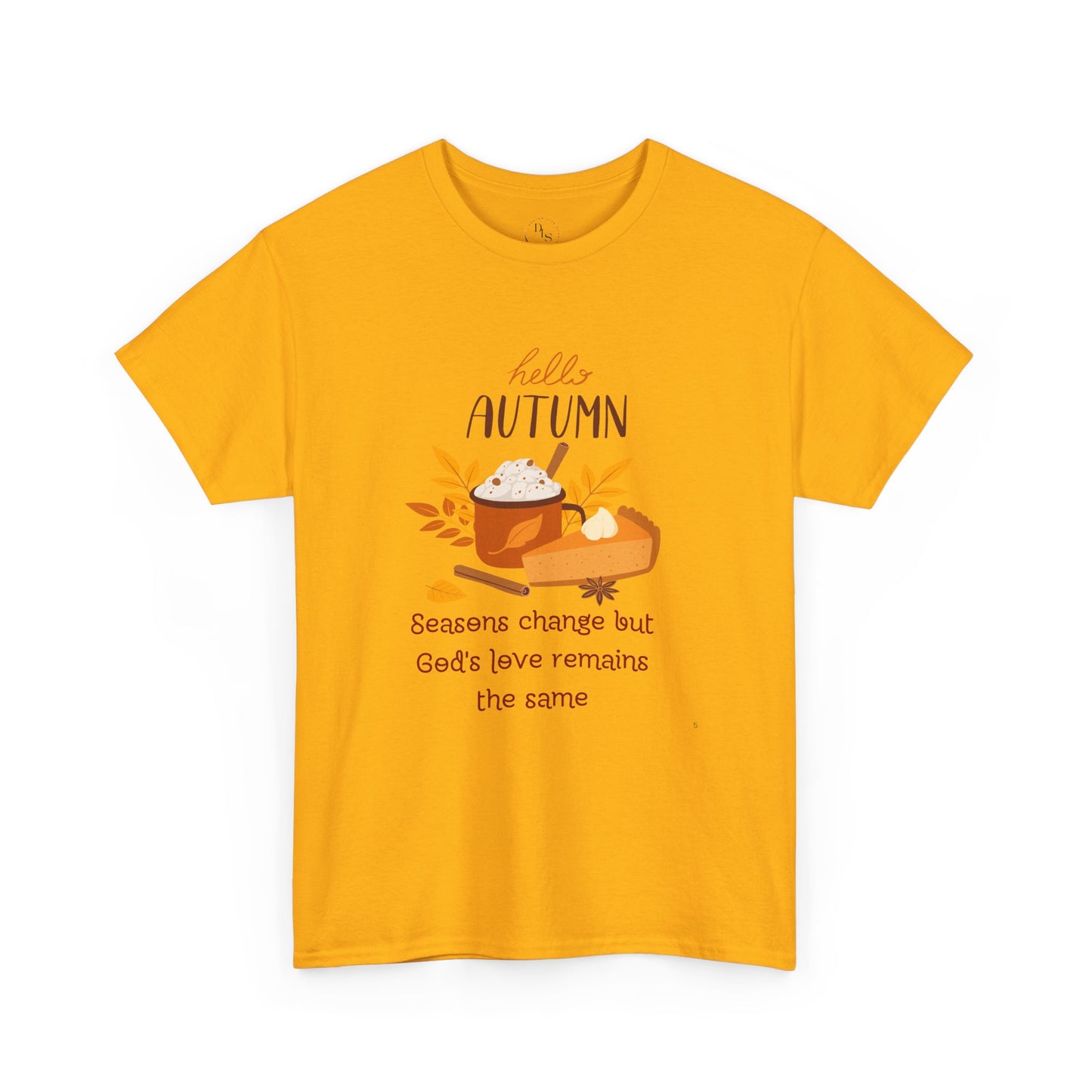 Hello Autumn Christian T-Shirt – God's Love Never Changes