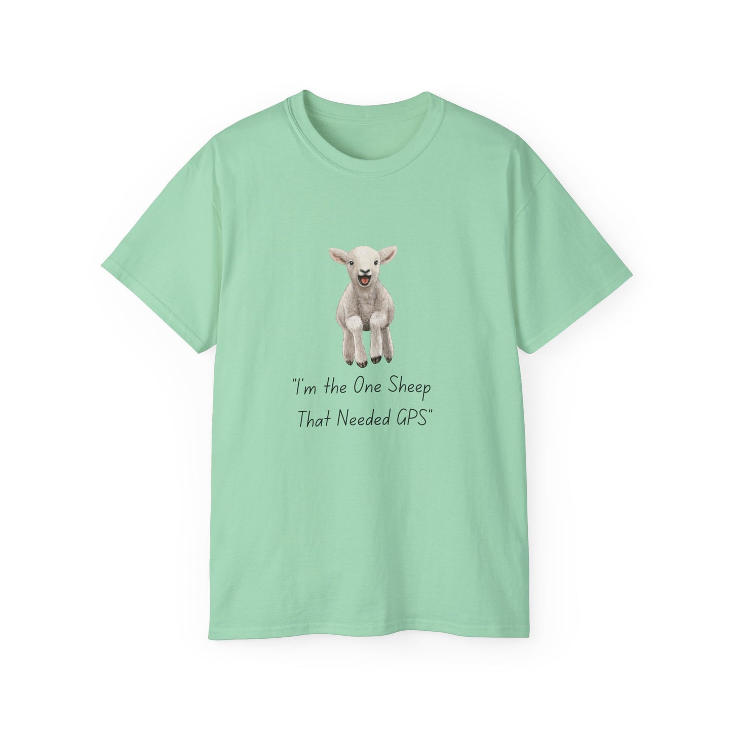 One Sheep with GPS – Faithful & Funny Christian Tee