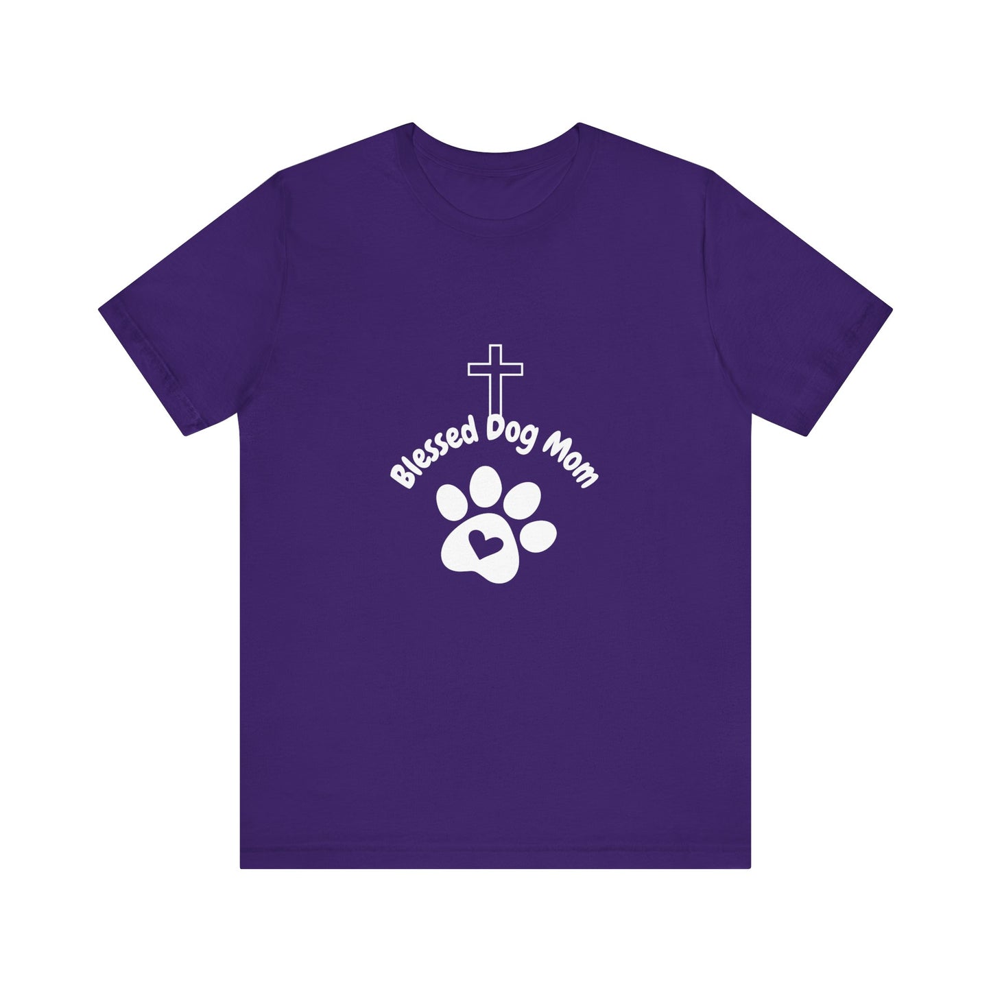 Blessed Dog Mom Tee - Perfect Gift for Pet Lovers, Christian Dog Moms, Casual Wear, Dog Themed Tee, Birthday Gift Idea