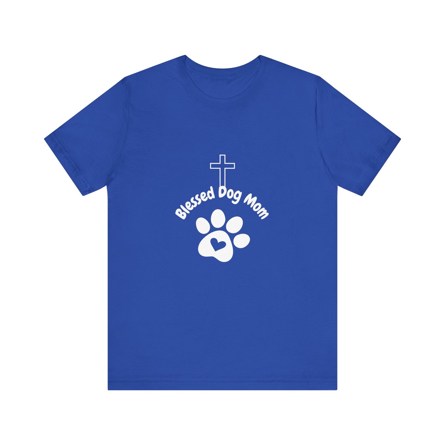 Blessed Dog Mom Tee - Perfect Gift for Pet Lovers, Christian Dog Moms, Casual Wear, Dog Themed Tee, Birthday Gift Idea