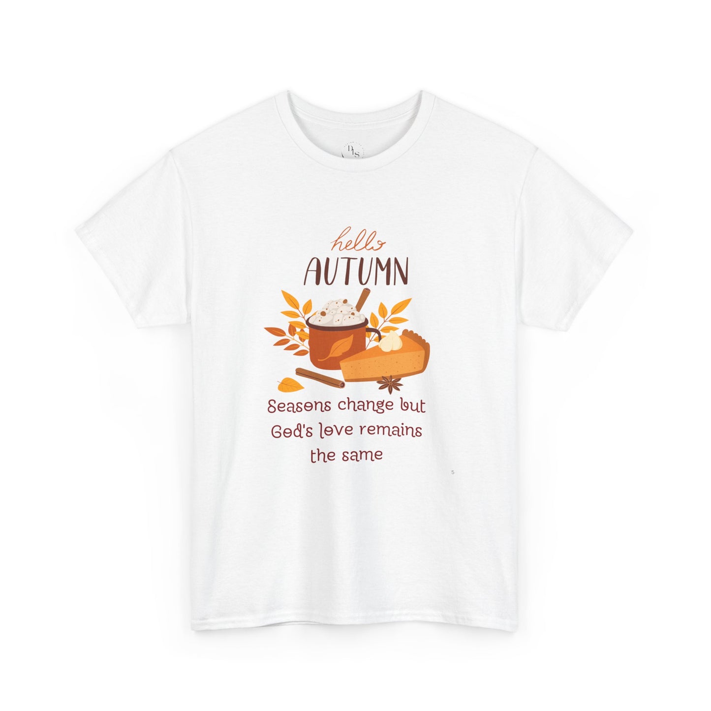 Hello Autumn Christian T-Shirt – God's Love Never Changes