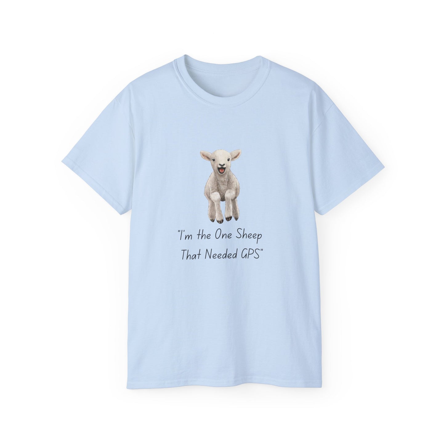 One Sheep with GPS – Faithful & Funny Christian Tee