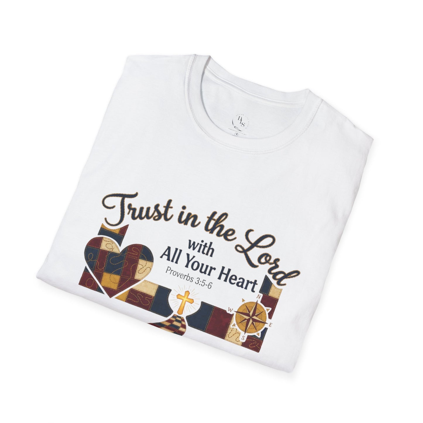 Trust in the Lord T-Shirt — "Trust in the Lord with All Your Heart" Christian Faith Tee