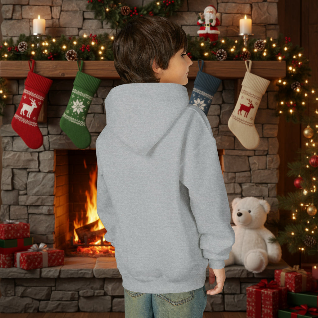 Gingerbread Life is Sweet Youth Hoodie, Christmas Gift, Holiday Apparel, Kid's Sweater, Cozy Sweatshirt, Fun Jacket