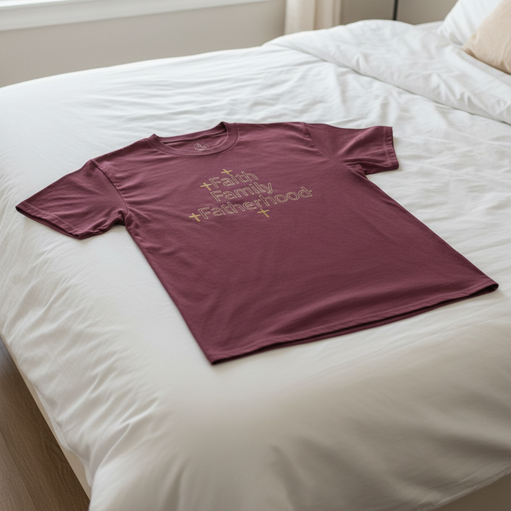 Faith, Family, Fatherhood Heavy Cotton Tee