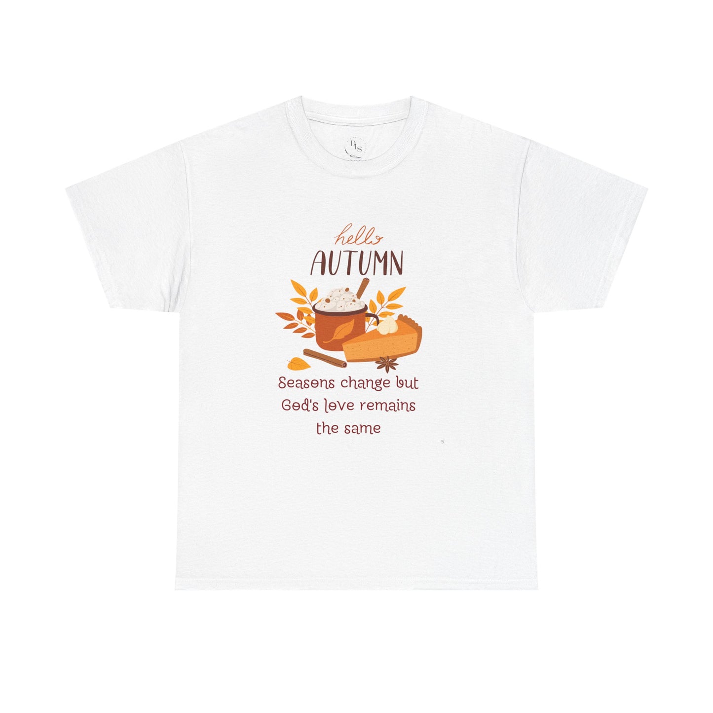 Hello Autumn Christian T-Shirt – God's Love Never Changes