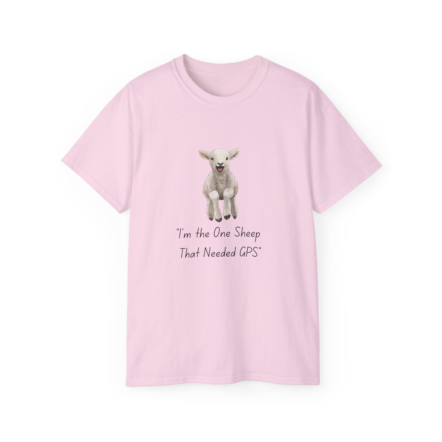 One Sheep with GPS – Faithful & Funny Christian Tee