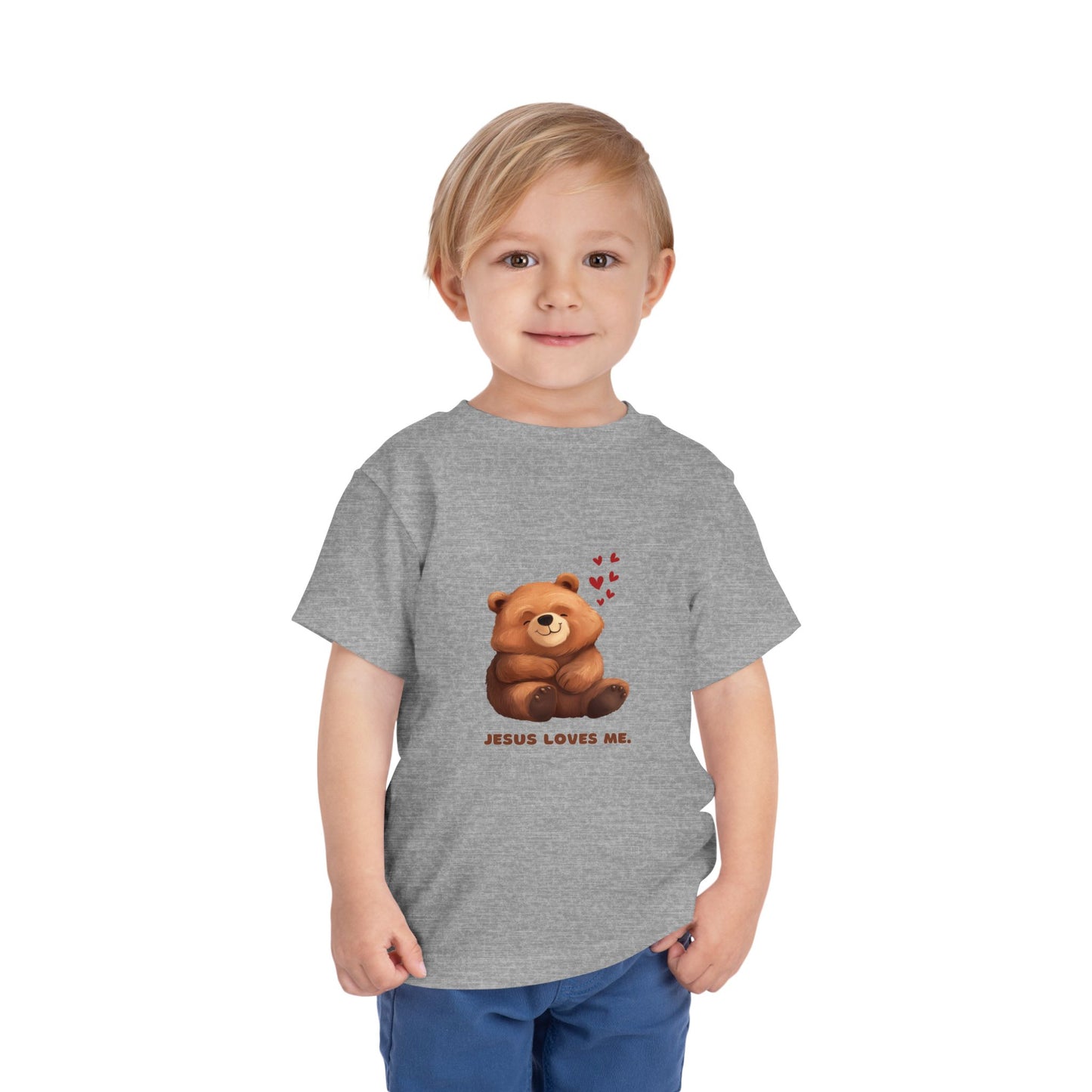 Jesus Loves Me Teddy Bear T-Shirt – Faith Apparel for Kids | Comfort & Legacy Design7