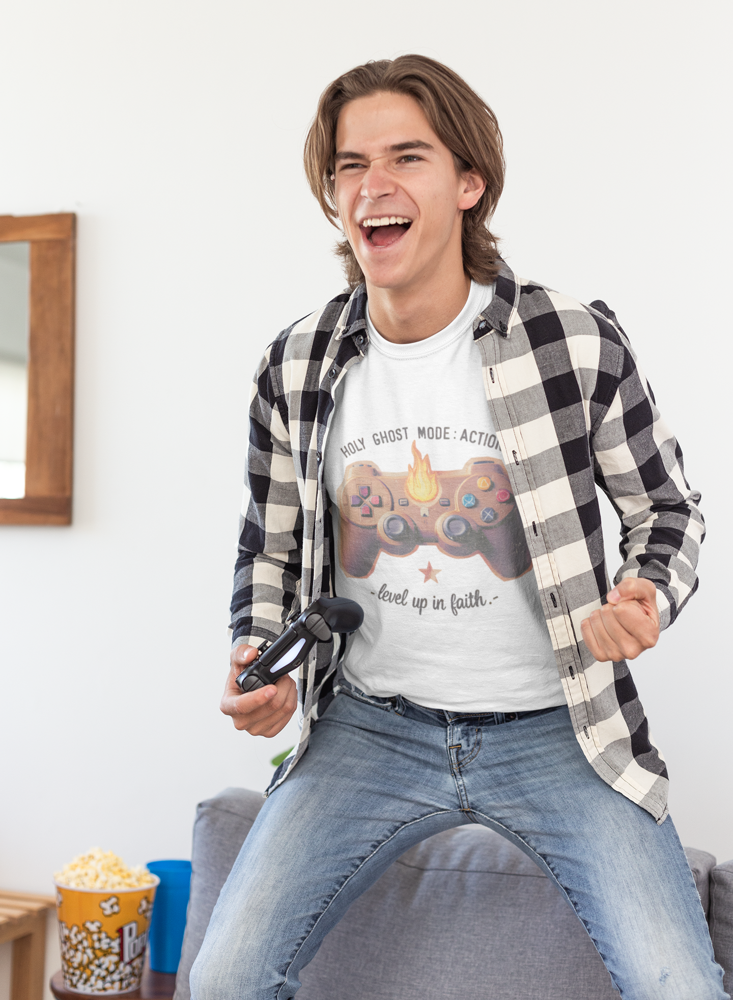 Holy Ghost Mode: ACTION – Faith Level-Up Tee