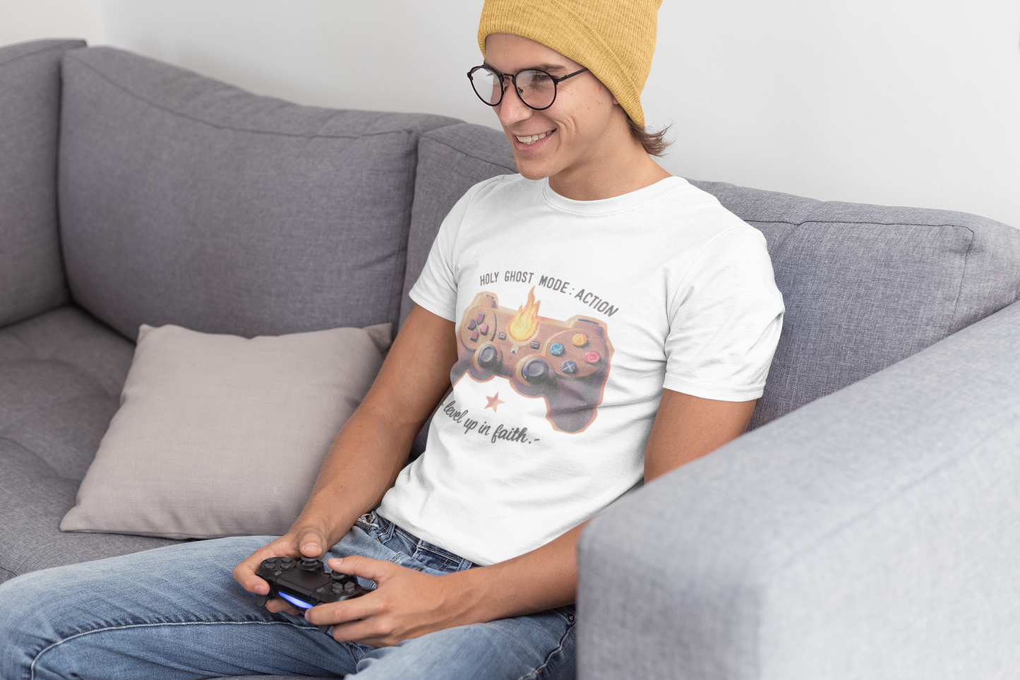Holy Ghost Mode: ACTION – Faith Level-Up Tee