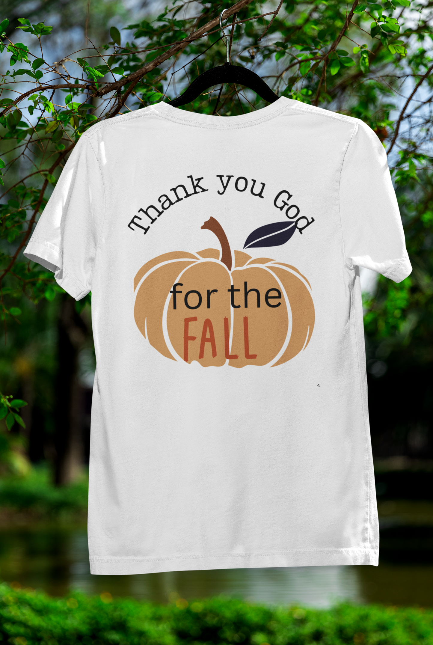 Thank You God for the FALL T-Shirt | Faith-Based Autumn Apparel
