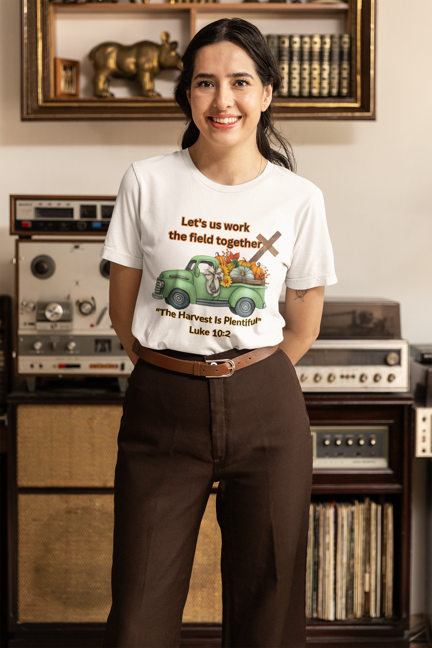 š¾ āLet Us Work the Field Togetherā Harvest Tee Faith in Action. Comfort in Every Thread.