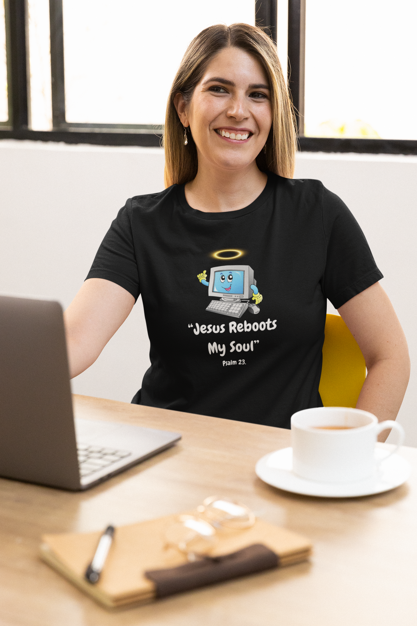 Heavenly Computer Tee, Cute Tech Shirt, Unisex Casual T-Shirt, Gift for Tech Lovers, Computer Humor Tee