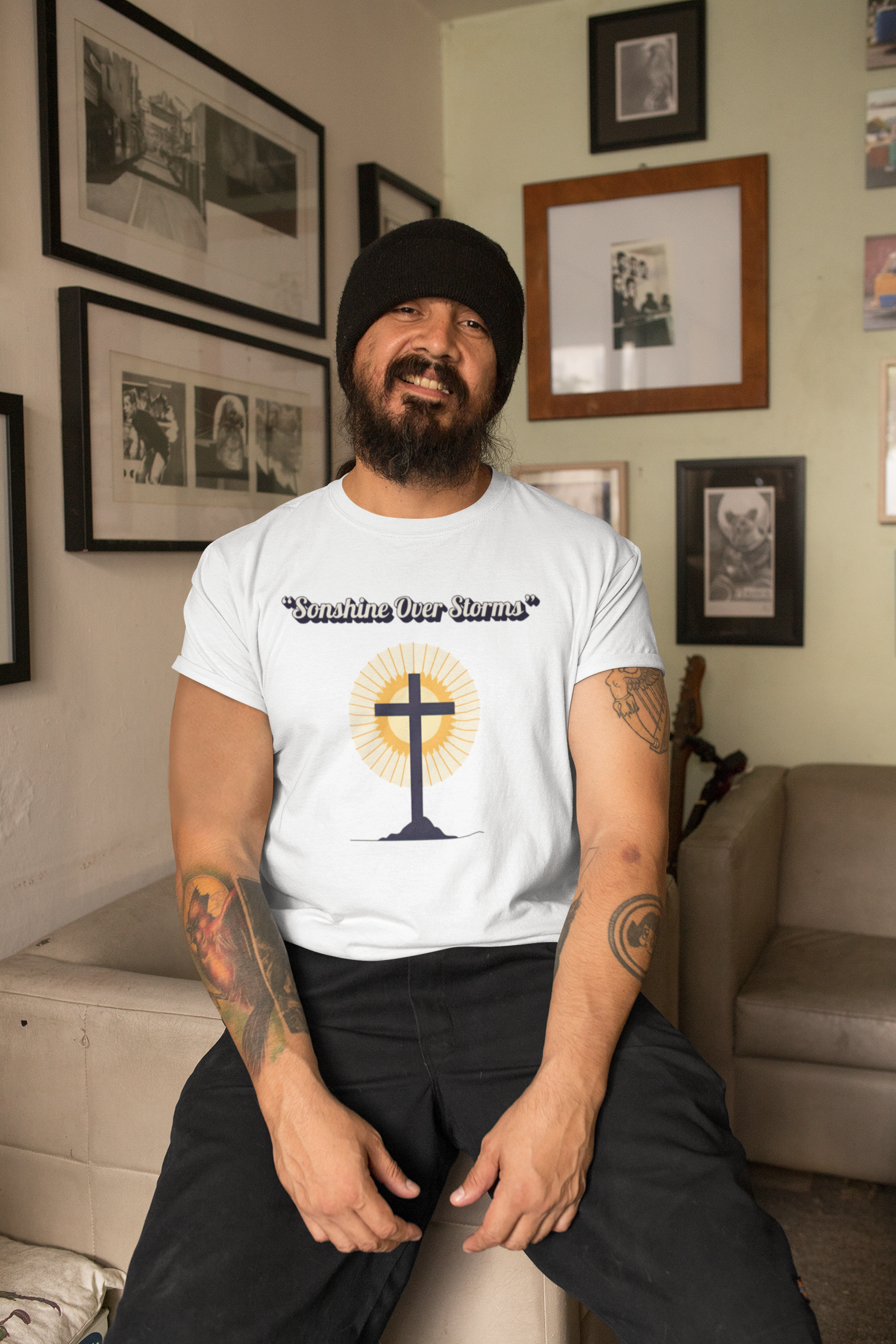Sunshine Over Storms T-Shirt – Faith-Rooted Comfortwear for Resilience & Grace