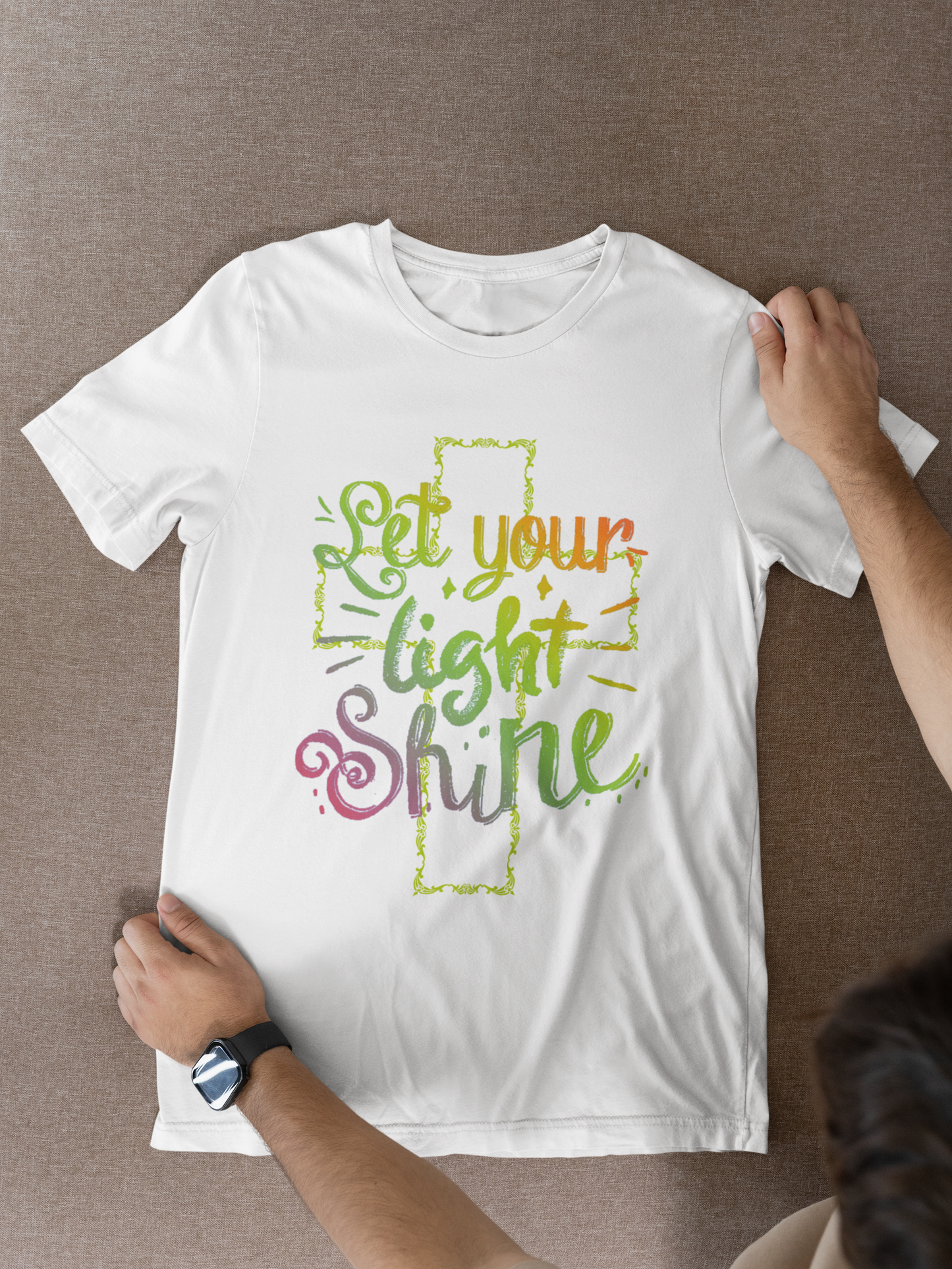 Inspirational Message Unisex Tee – "Let Your Light Shine"