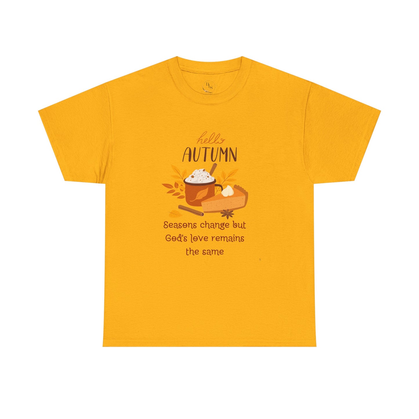 Hello Autumn Christian T-Shirt – God's Love Never Changes