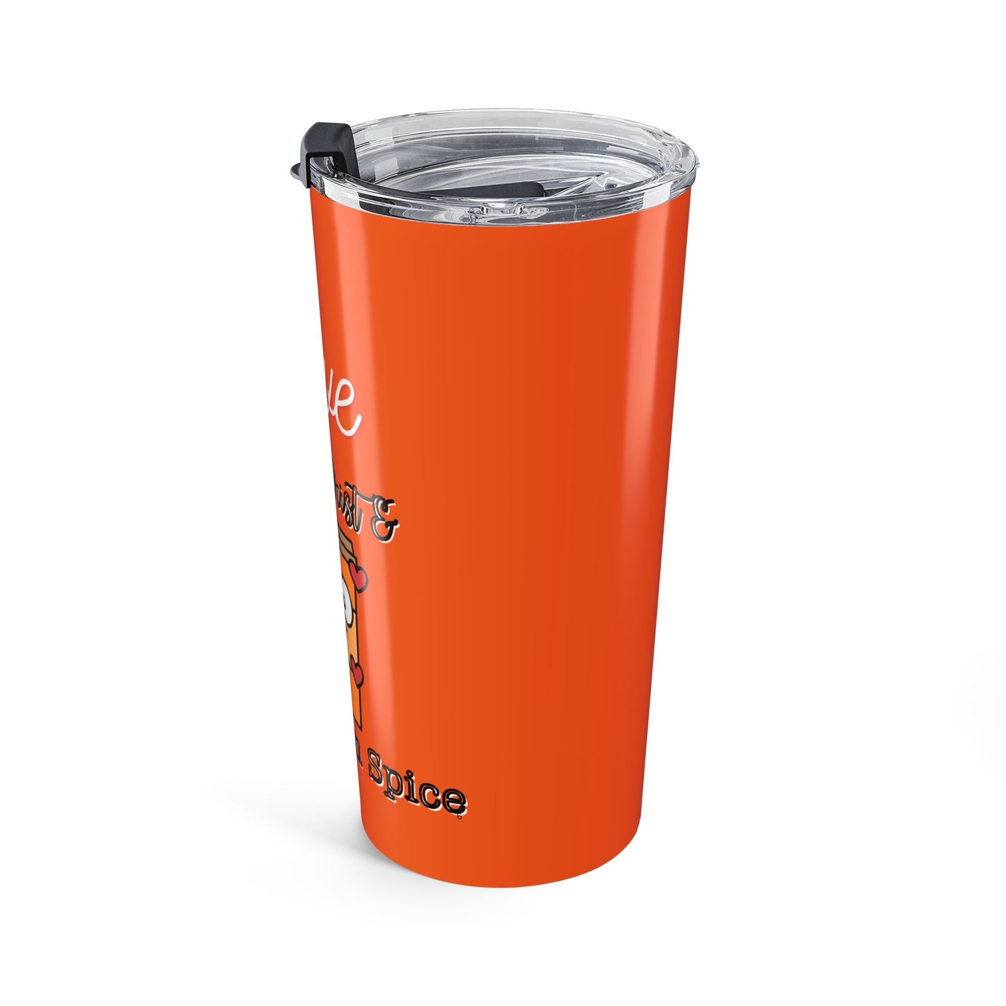 I Love Jesus Christ Fall Pumpkin Spice Tumbler, 20oz Insulated Mug for Coffee Lovers, Fall Gifts, Religious Holiday Cup, Unique Drinkware