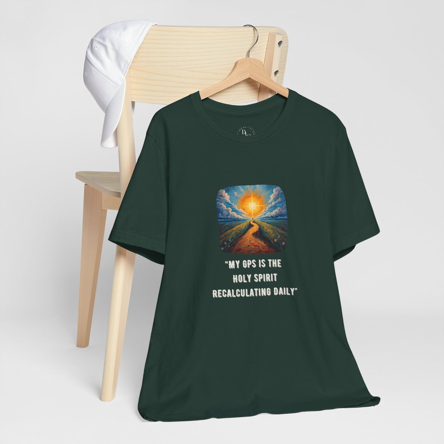 Holy Spirit GPS T-Shirt – Faithwear for Daily Guidance, Trust & Recalibration