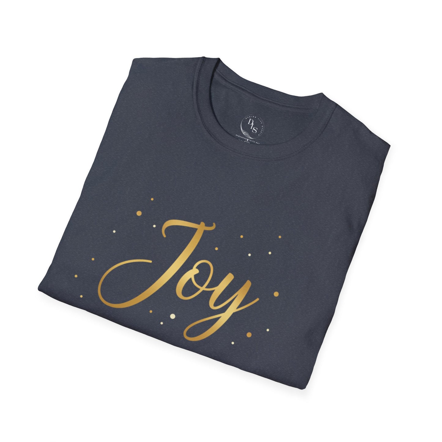 Joy to the World Christmas T‑Shirt — Festive Gold Holiday Tee