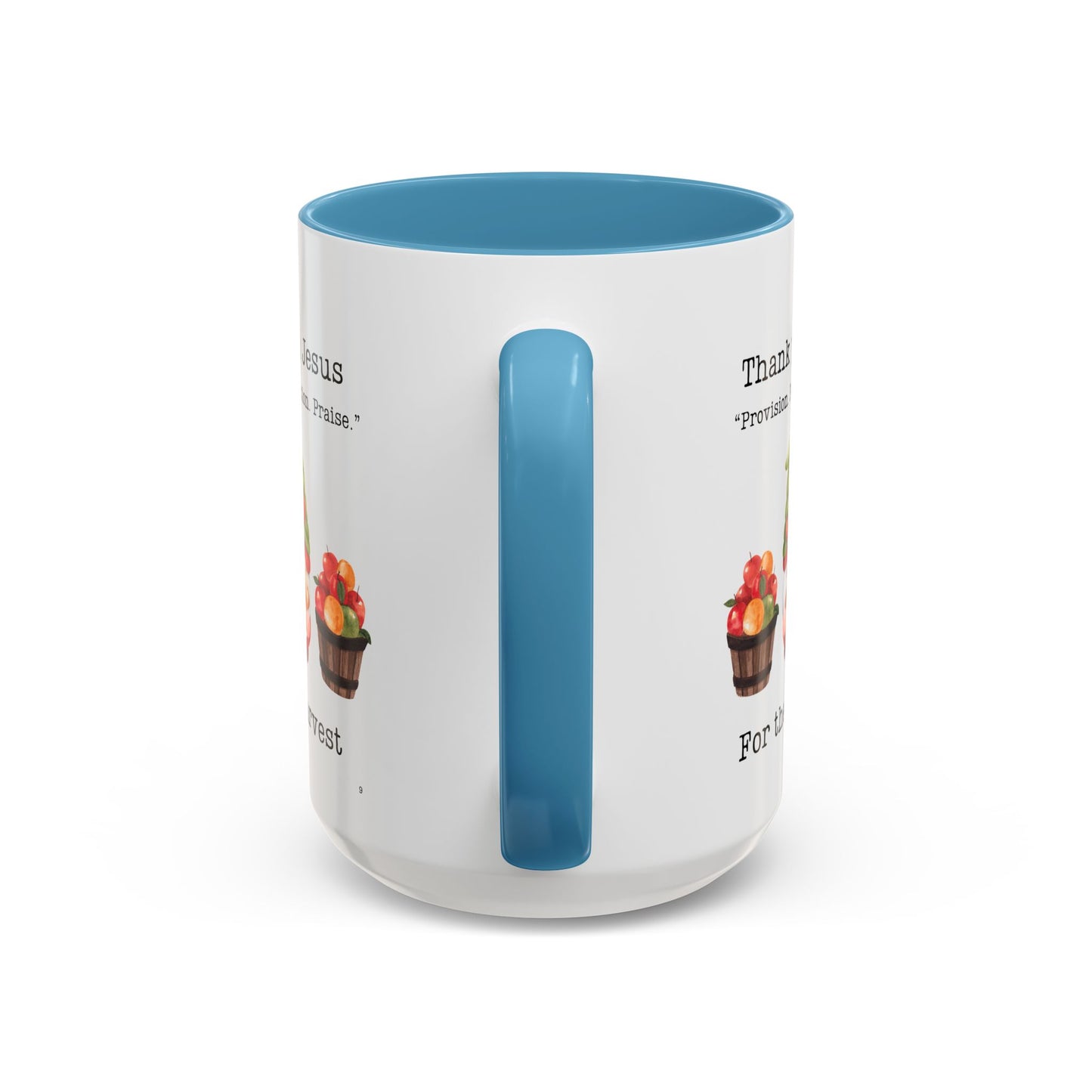 Thank You Jesus Harvest Coffee Mug - Inspirational Gift, Religious Mugs for Thanksgiving, Fall Decor, Kitchen Supplies, Christian Gifts