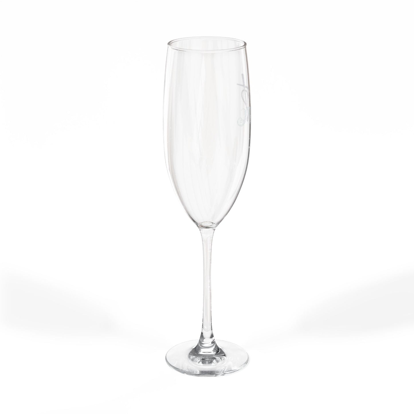 Engraved 'Mrs.' Champagne Flute — 8 oz Personalized for your wedding Day Gift