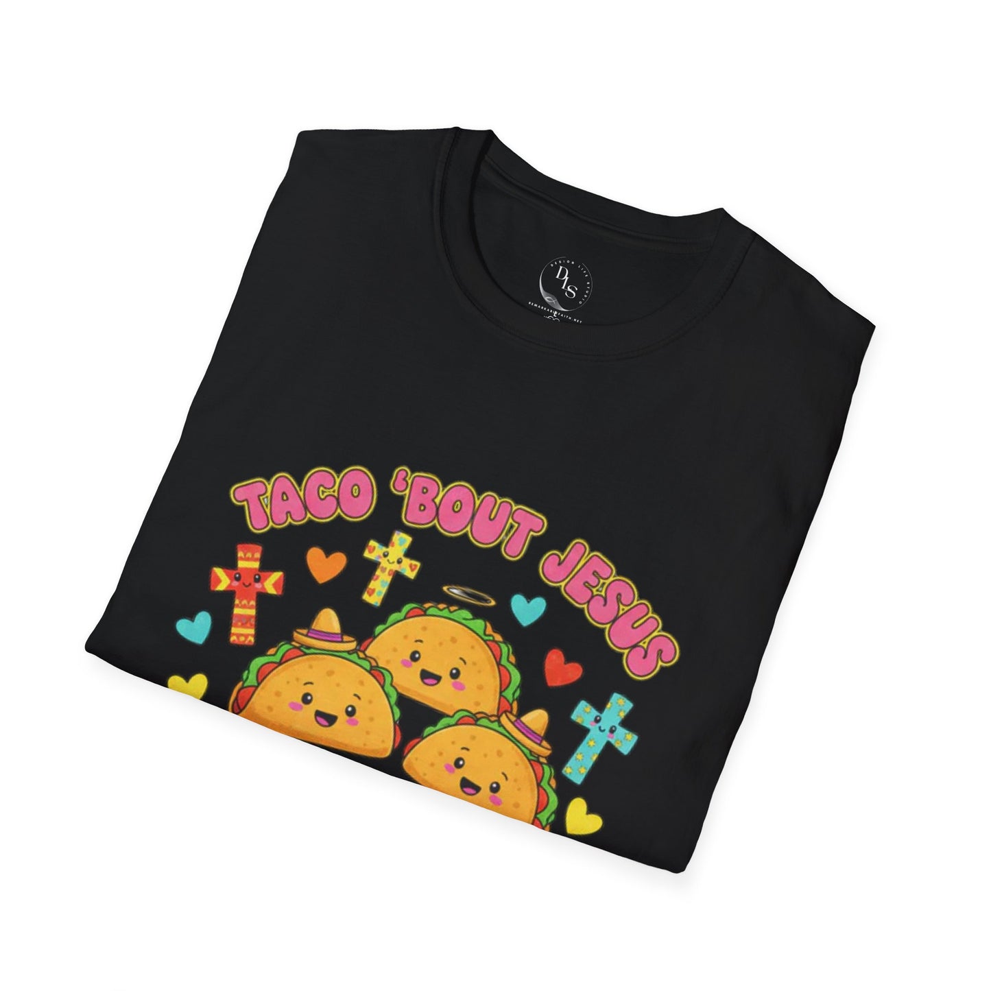 Christian Taco Shirt - "Taco 'Bout Jesus" Cute Religious Graphic Tee