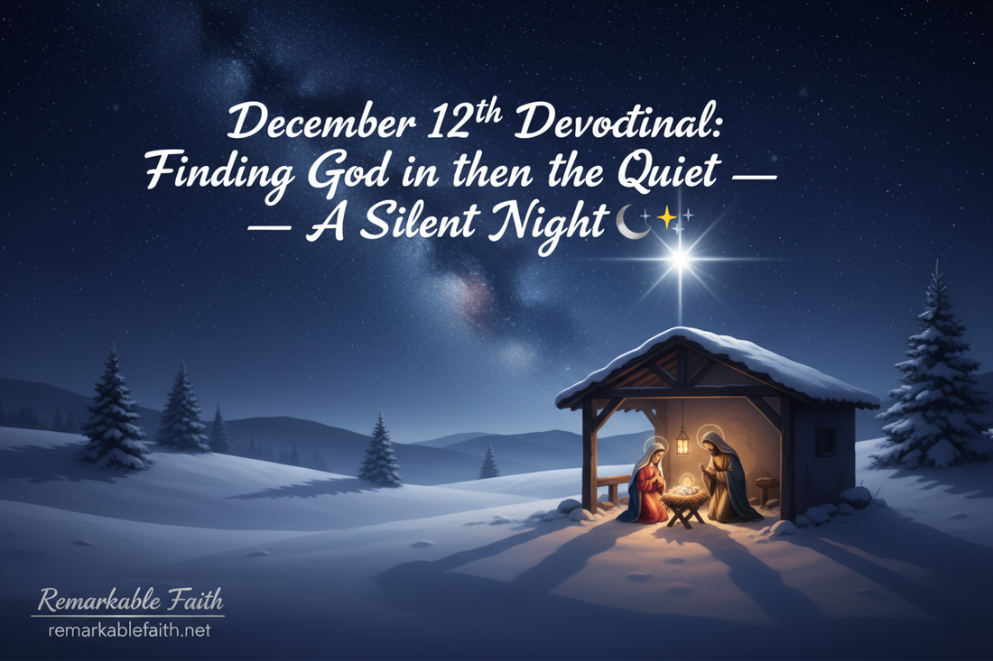 🌌 December 12th Devotional: Finding God in the Quiet — A Silent Night