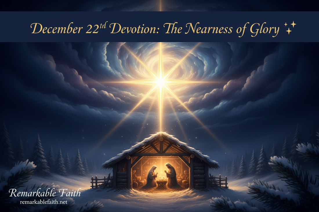 🌟 December 22nd Devotion: “The Nearness of Glory”
