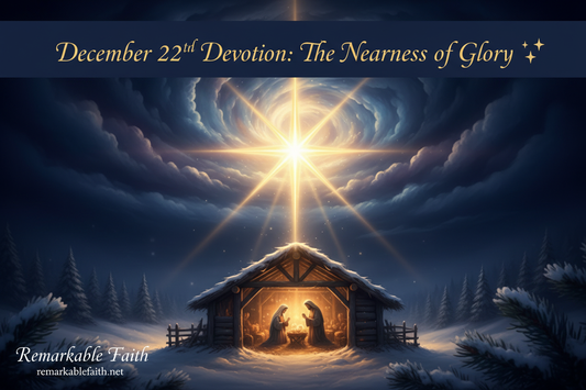 🌟 December 22nd Devotion: “The Nearness of Glory”