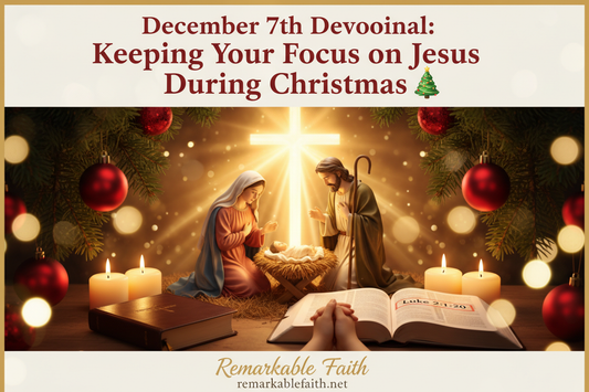 🎄 December 7th Devotional: Keeping Your Focus on Jesus During Christmas