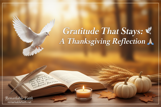 🕊️ Gratitude That Stays: A Thanksgiving Reflection