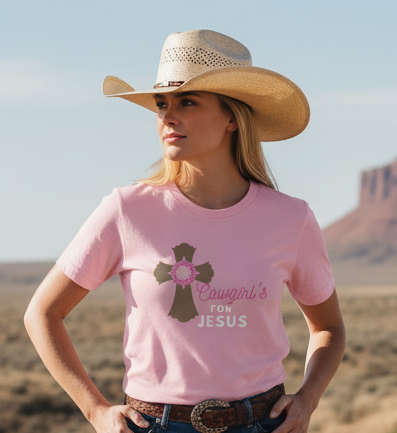 Cowgirl's Faith Unisex Short Sleeve Tee | Graphic Tee, Religious Shirt, Country Style, Gift for Cowgirls, Cute Summer Top