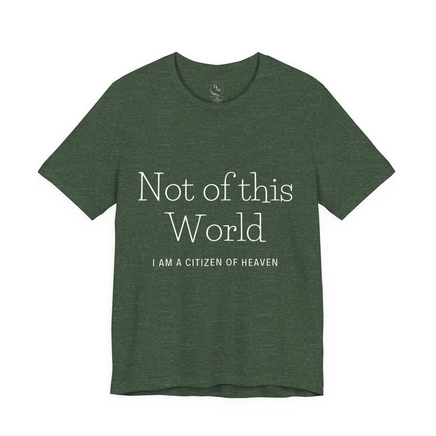 Not of this World - I am a Citizen of Heaven. Jersey Short Sleeve Tee