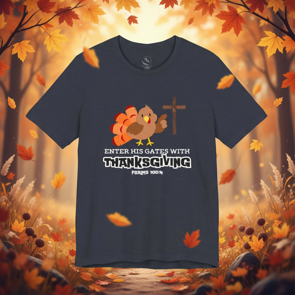 Thankful cute Turkey, gratitude, Thanksgiving. T-shirt