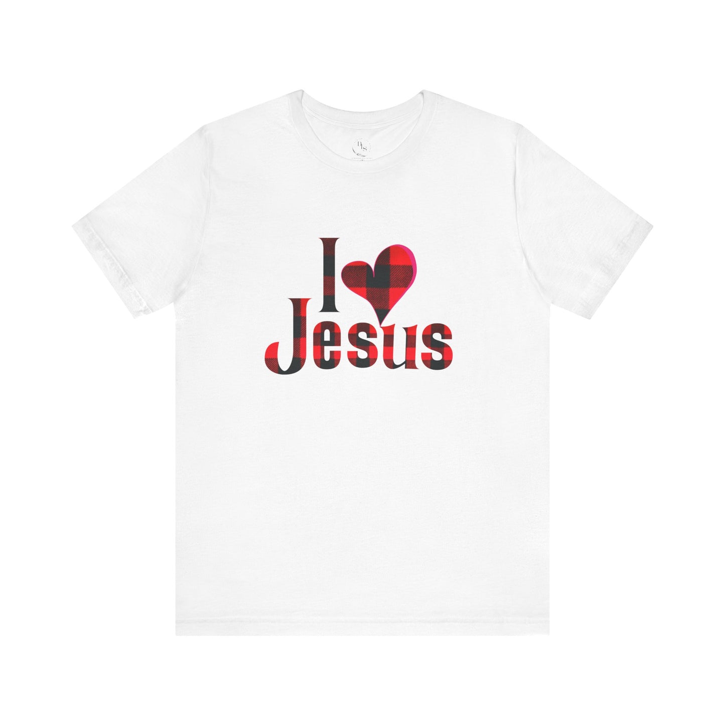I LOVE Jesus - Jersey Short Sleeve Tee