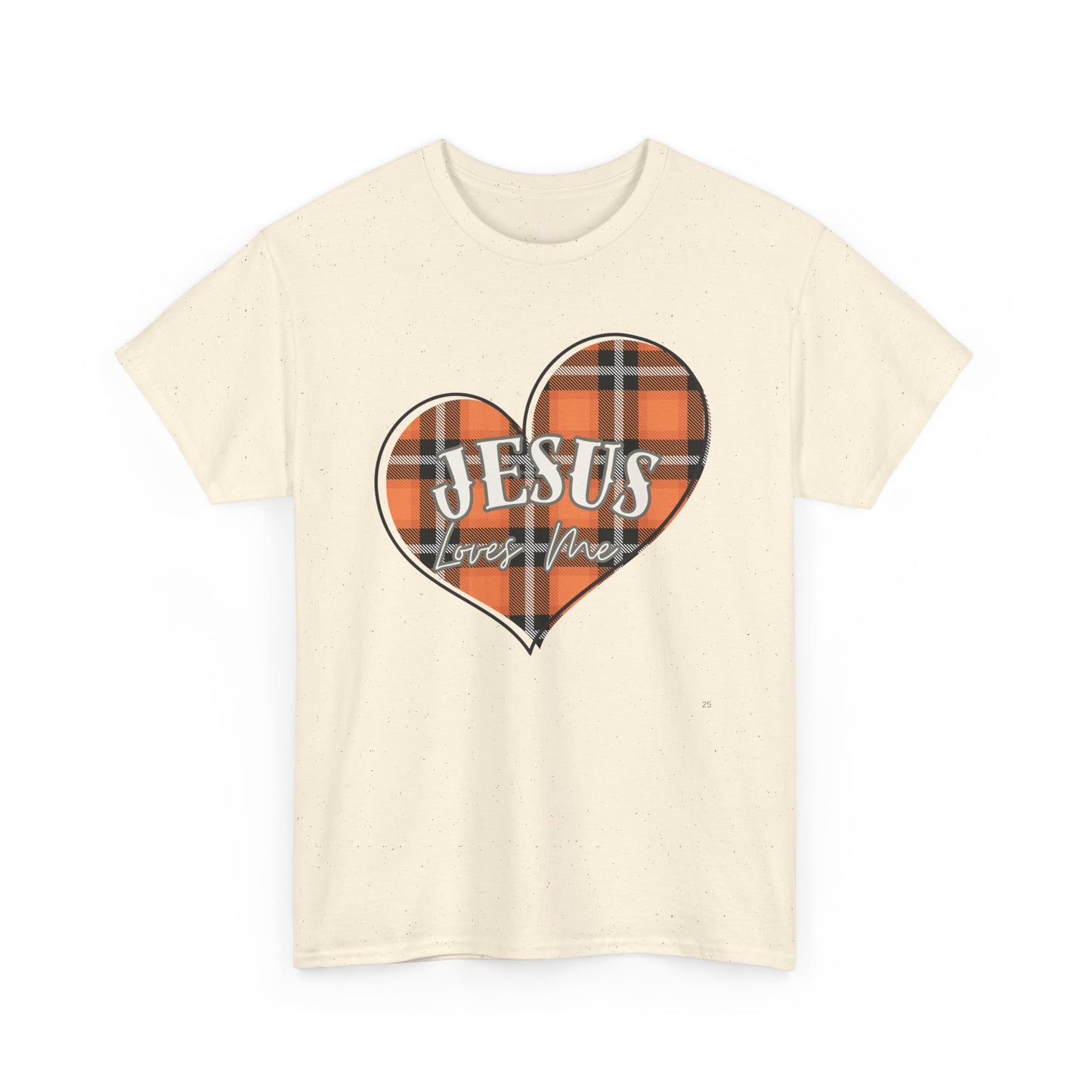 Jesus loves me Heart - Heavy Cotton Tee