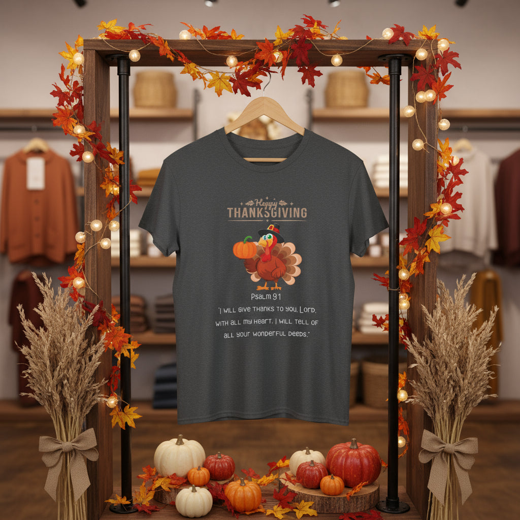 🦃 “Feathered in Faith” Turkey Tee