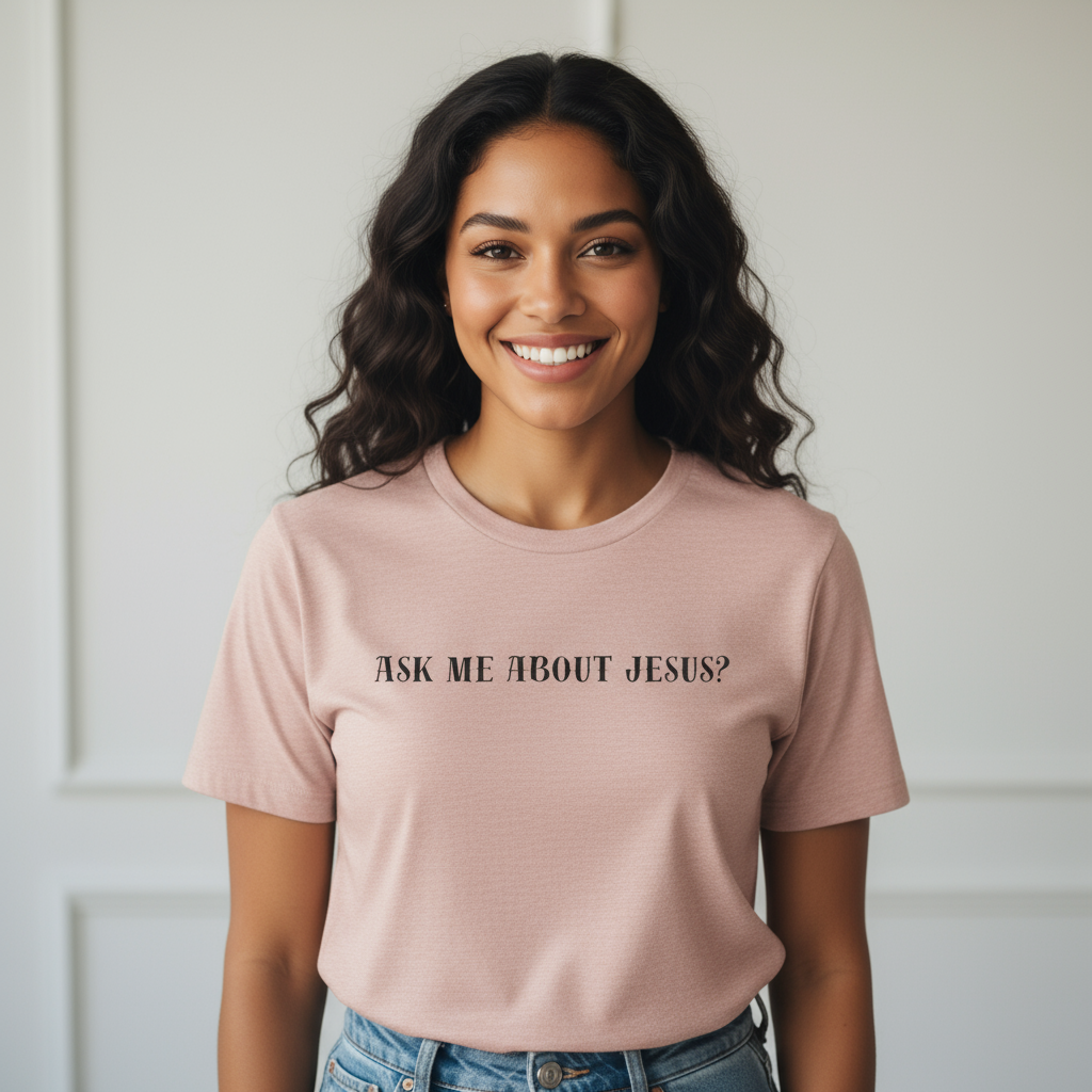 Ask me about Jesus - Short Sleeve Tee