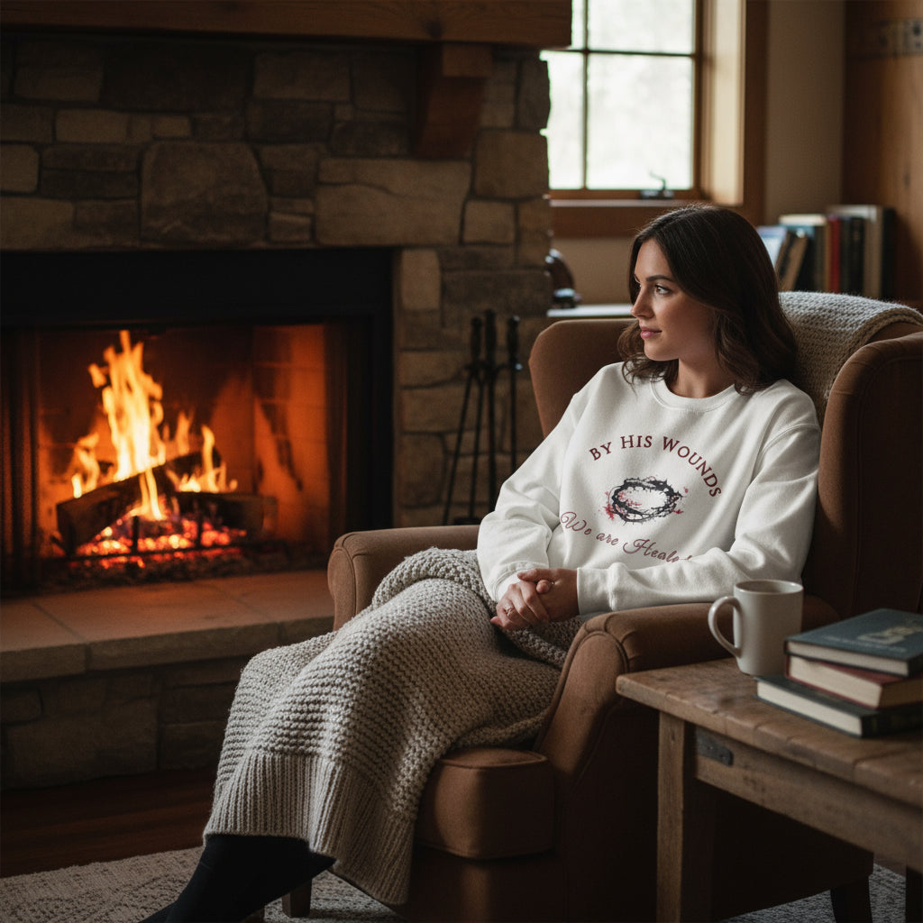 By His Wounds We Are Healed™ Crewneck Sweatshirt