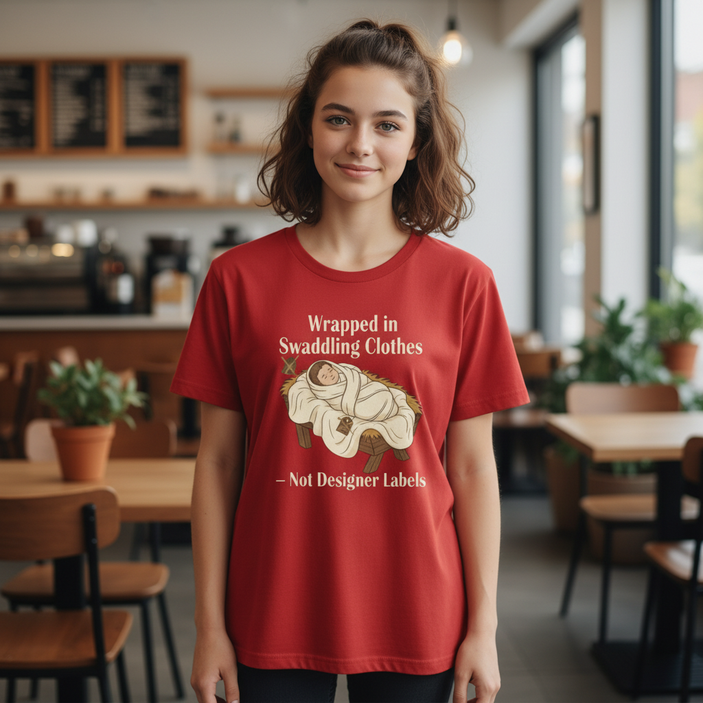 Wrapped in swaddle cloth, not designer owners