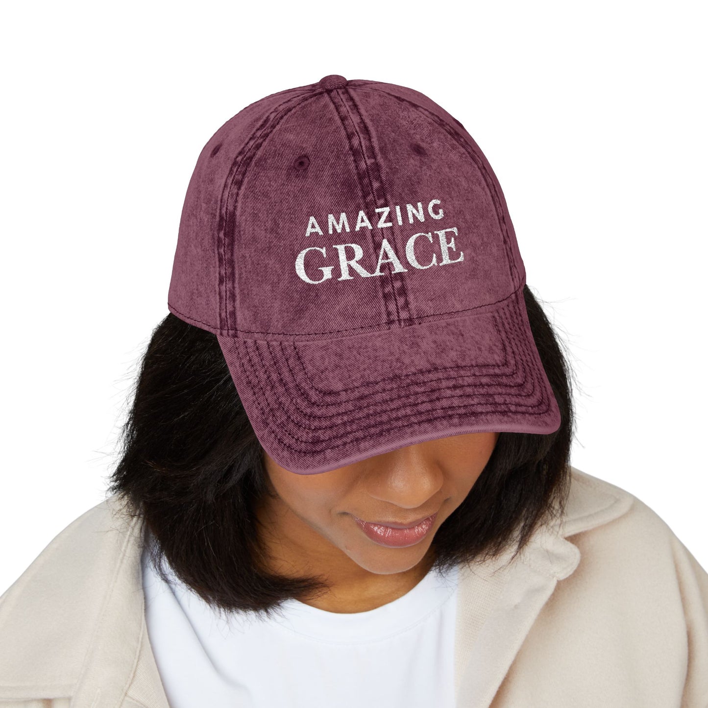 Amazing Grace Vintage Cap (Embroidery)