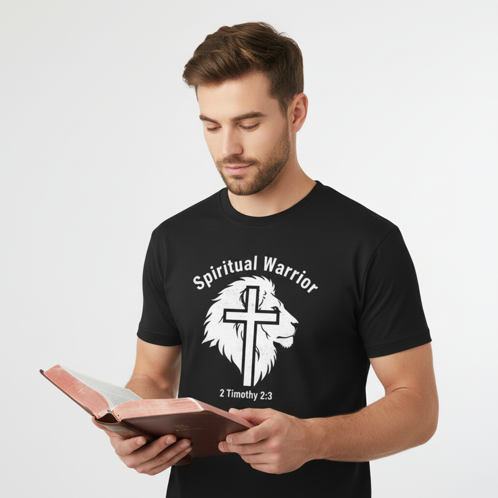 Spiritual Warrior Lion T Shirt Short Sleeve Tee