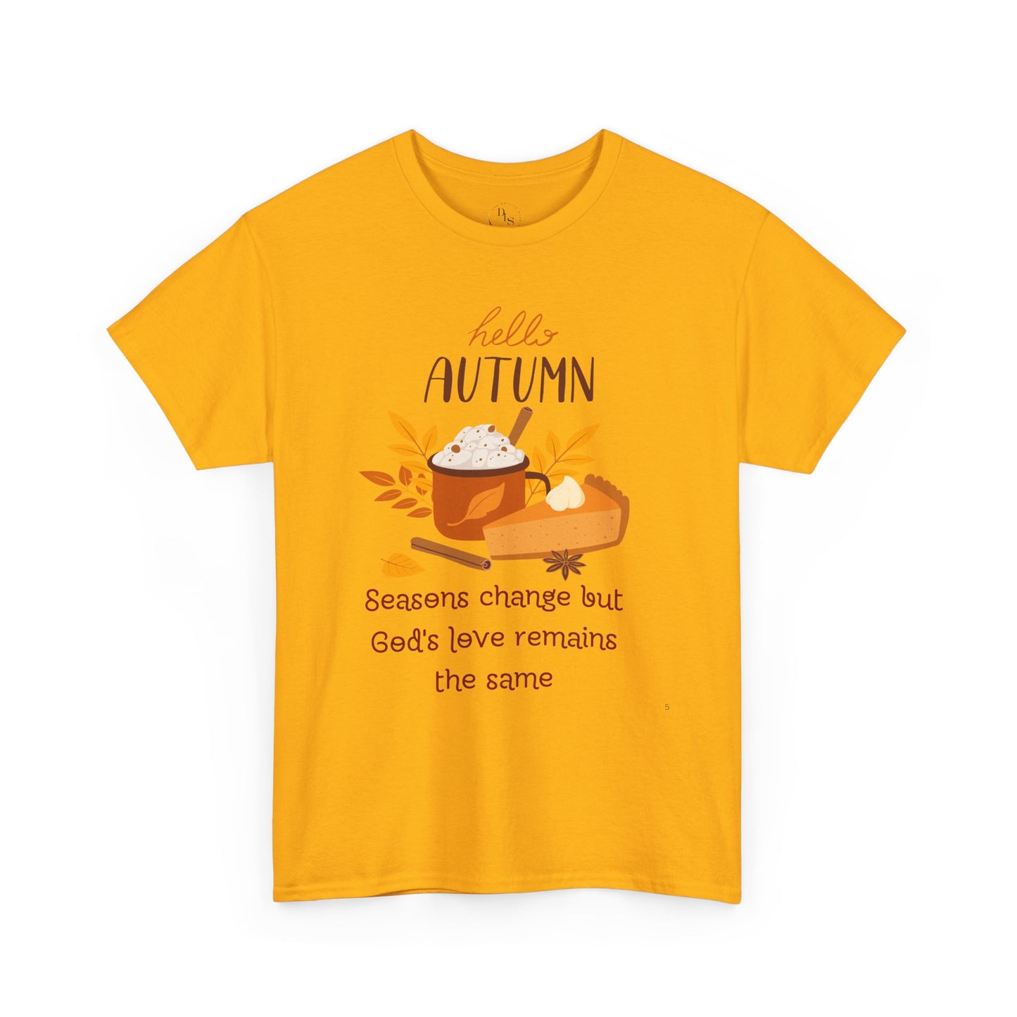 Hello Autumn Christian T-Shirt – God's Love Never Changes