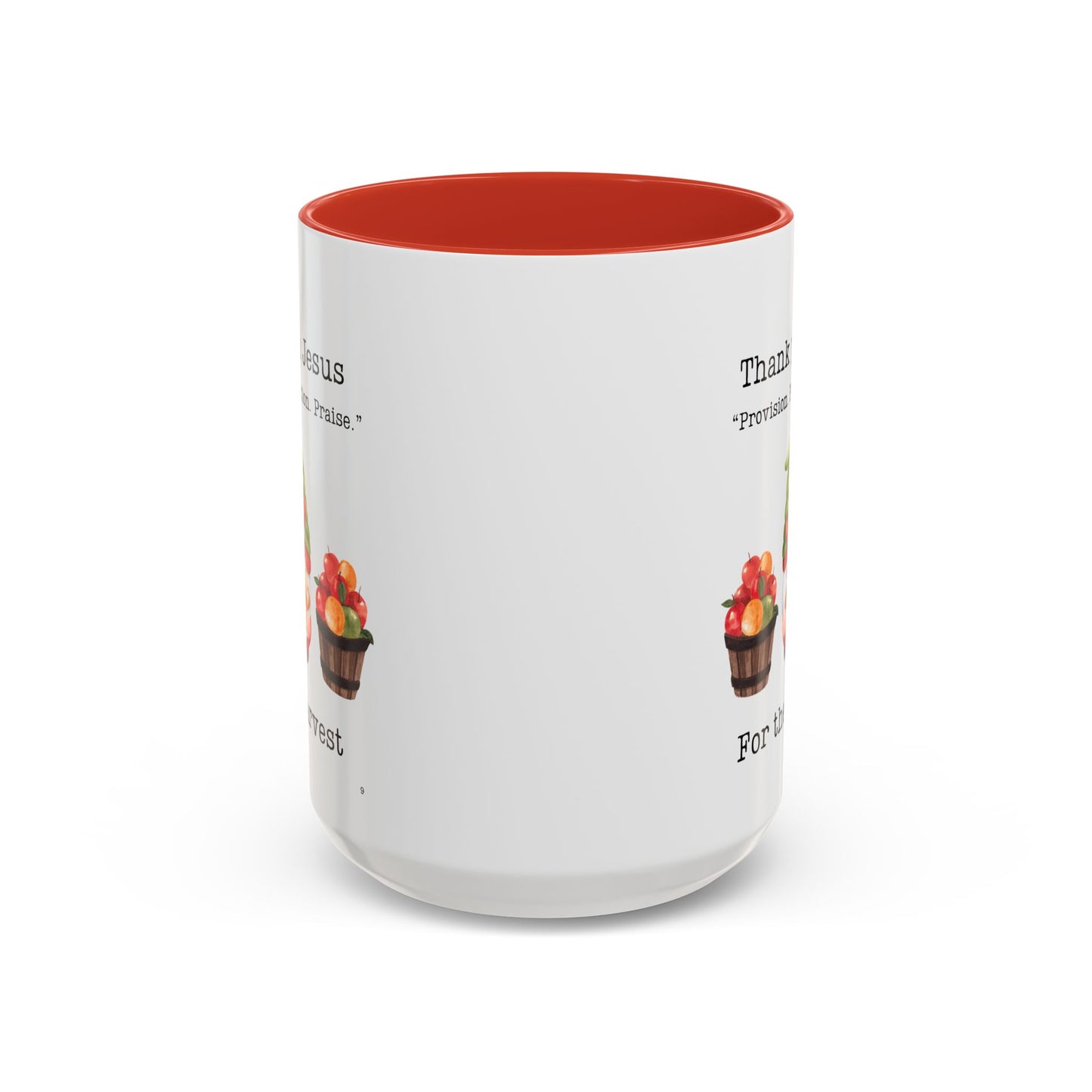 Thank You Jesus Harvest Coffee Mug - Inspirational Gift, Religious Mugs for Thanksgiving, Fall Decor, Kitchen Supplies, Christian Gifts