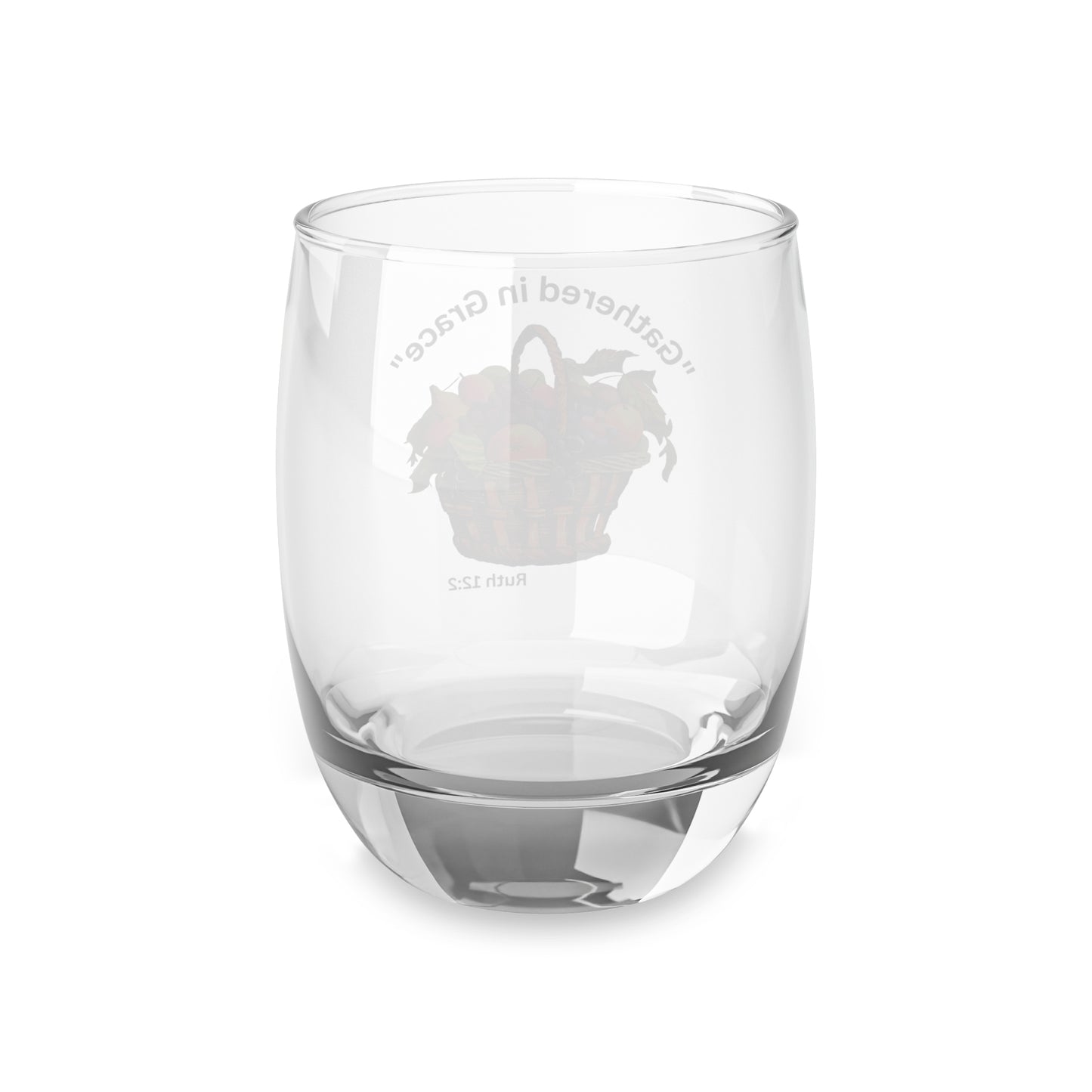 Gathered in Grace Whiskey Glass - Unique Gift, Home Bar Decor, Celebration Drinkware, Christian Encouragement, Personalized Gift