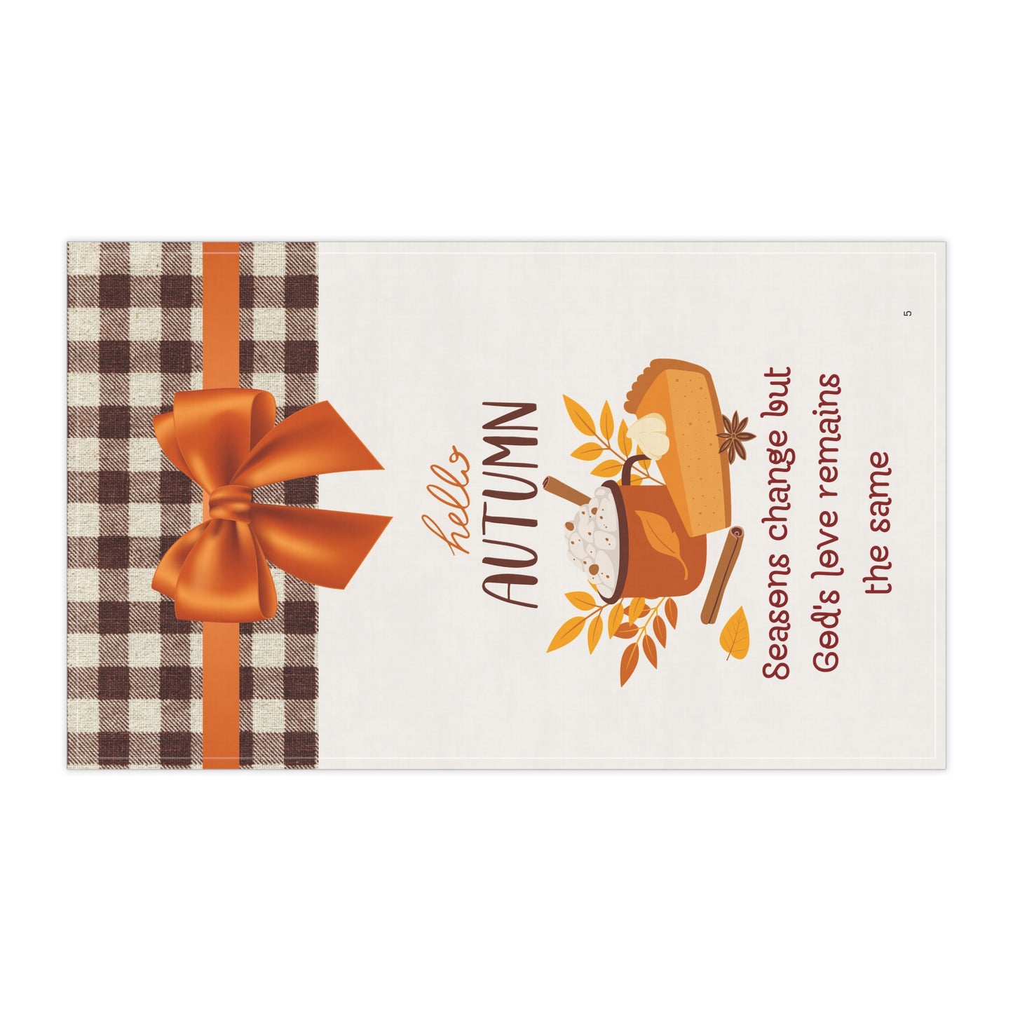 Cozy Autumn Tea Towels, Seasonal Kitchen Decor, Gift for Hosts, Fall Decor, Thanksgiving Accessory