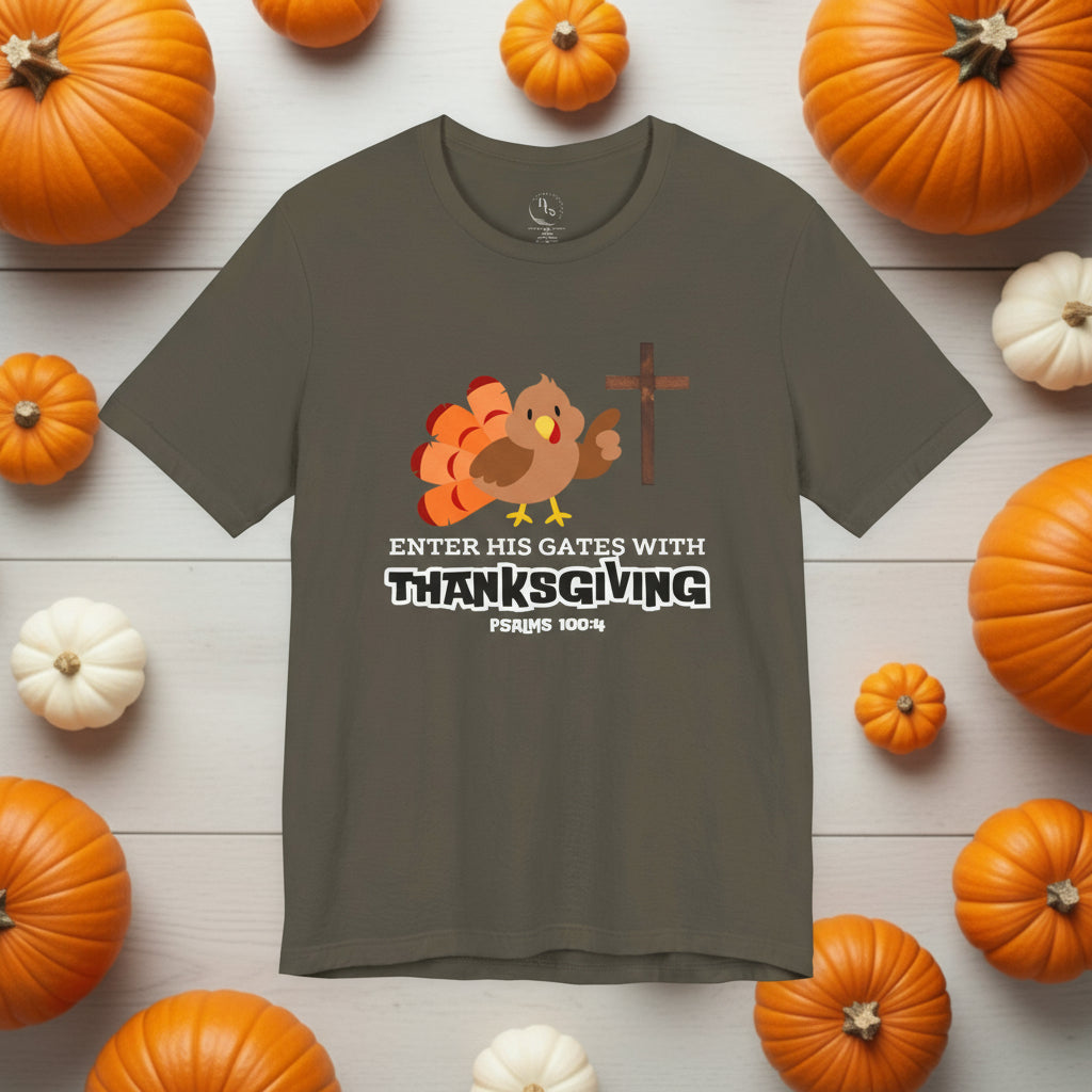 Thankful cute Turkey, gratitude, Thanksgiving. T-shirt