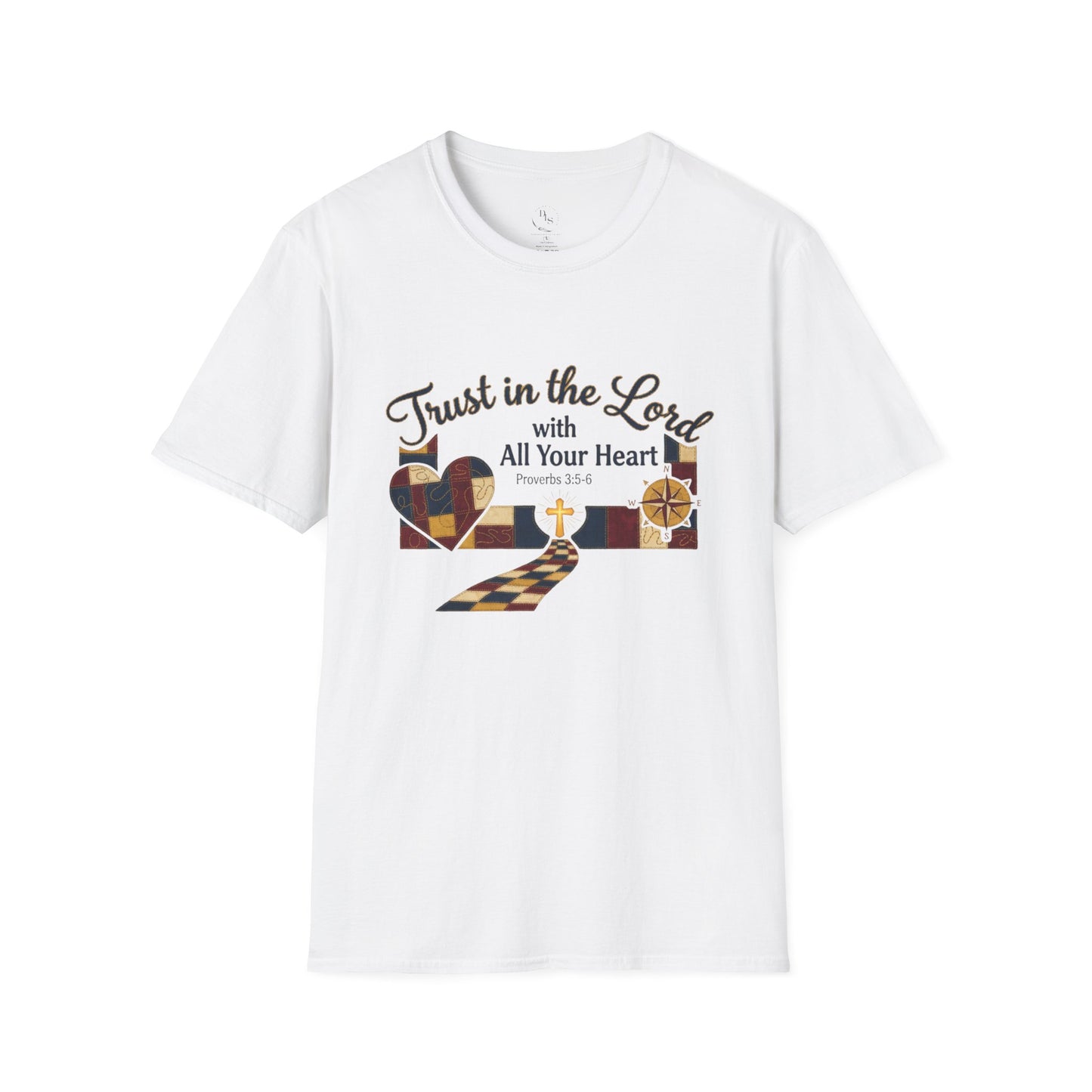 Trust in the Lord T-Shirt — "Trust in the Lord with All Your Heart" Christian Faith Tee