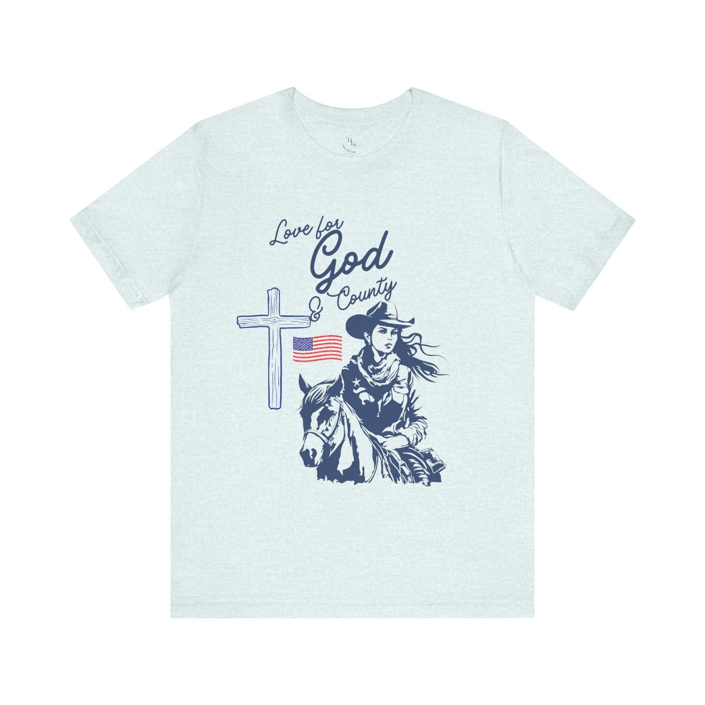 Love for God and Country Jersey Short Sleeve Tee