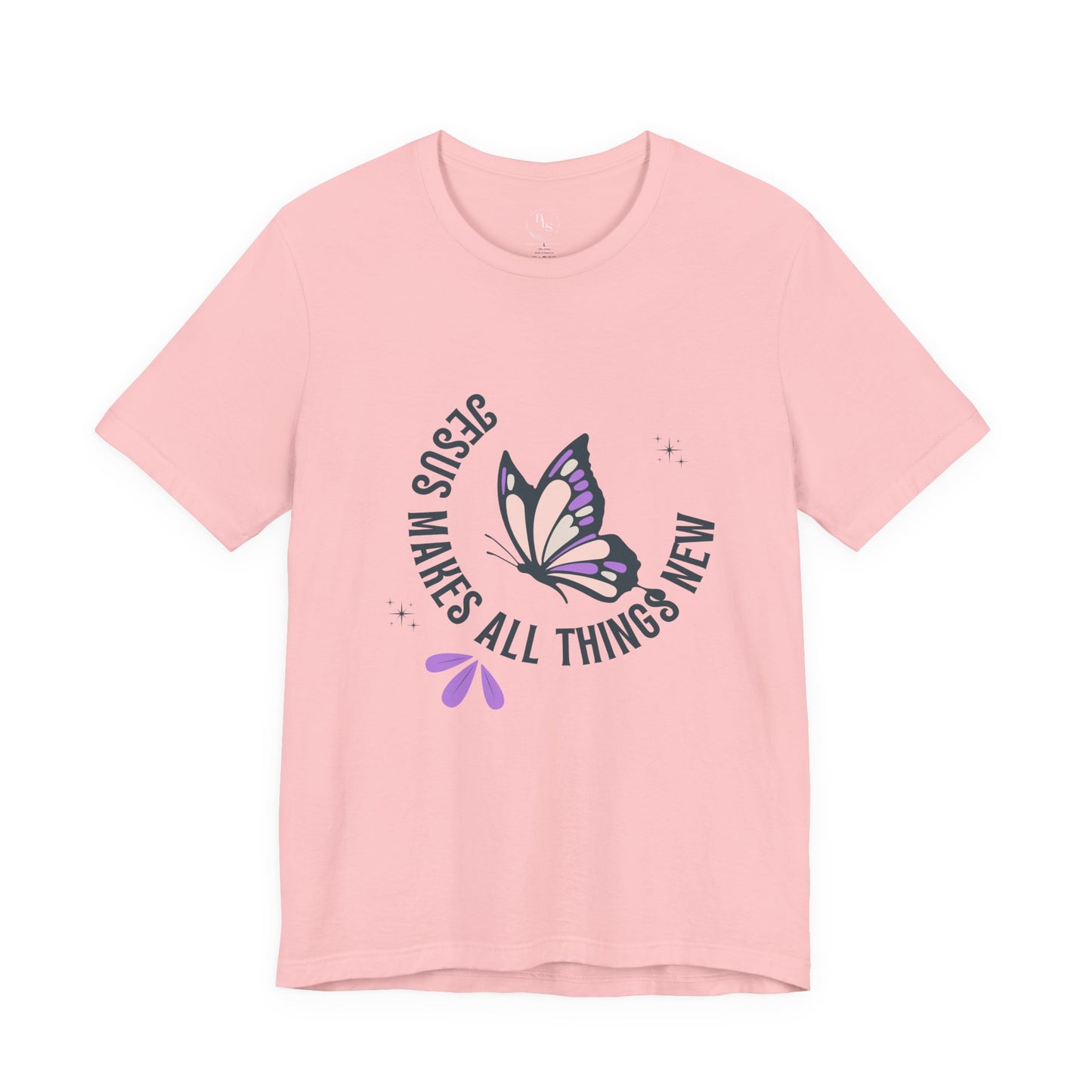 Butterfly Faith T-Shirt — "Jesus Makes All Things New" Christian Inspirational Tee